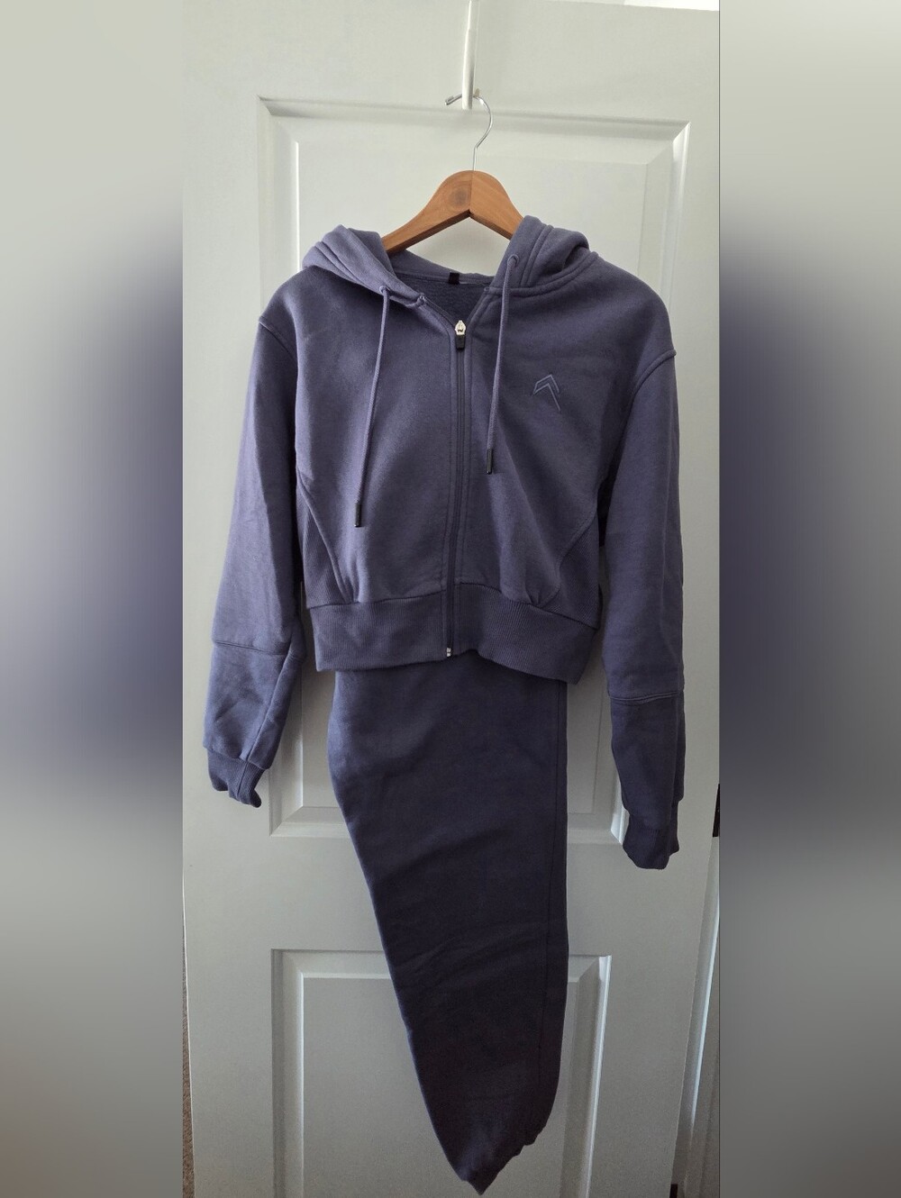 Oner Active Classic Jogger And Cropped Zip Hoodie Slate Blue | M | M/L